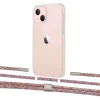 Чохол Upex Crossbody Protection Case для iPhone 13 Crystal with Twine Mulberry and Fausset Silver (UP83589)