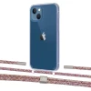 Чохол Upex Crossbody Protection Case для iPhone 13 mini Crystal with Twine Mulberry and Fausset Silver (UP83742)