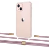 Чохол Upex Crossbody Protection Case для iPhone 13 Crystal with Twine Rose Gold and Fausset Gold (UP83598)