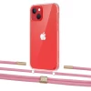 Чохол Upex Crossbody Protection Case для iPhone 13 mini Crystal with Twine Coral and Fausset Gold (UP83752)