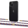 Чехол Upex Crossbody Protection Case для iPhone 13 Crystal with Twine Blue Sunset and Fausset Gold (UP83609)