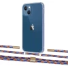 Чохол Upex Crossbody Protection Case для iPhone 13 Crystal with Twine Blue Sunset and Fausset Gold (UP83609)