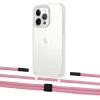 Чехол Upex Crossbody Protection Case для iPhone 13 Pro Max Crystal with Twine Coral and Fausset Matte Black (UP83667)