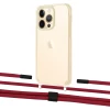 Чехол Upex Crossbody Protection Case для iPhone 13 Pro Max Crystal with Twine Red and Fausset Matte Black (UP83668)