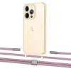 Чехол Upex Crossbody Protection Case для iPhone 13 Pro Crystal with Twine Rose Gold and Fausset Silver (UP83632)