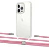 Чохол Upex Crossbody Protection Case для iPhone 13 Pro Crystal with Twine Coral and Fausset Silver (UP83633)