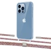 Чохол Upex Crossbody Protection Case для iPhone 13 Pro Max Crystal with Twine Mulberry and Fausset Silver (UP83691)