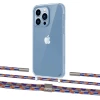 Чехол Upex Crossbody Protection Case для iPhone 13 Pro Max Crystal with Twine Blue Sunset and Fausset Silver (UP83694)