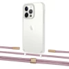 Чохол Upex Crossbody Protection Case для iPhone 13 Pro Max Crystal with Twine Rose Gold and Fausset Gold (UP83700)