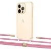 Чохол Upex Crossbody Protection Case для iPhone 13 Pro Max Crystal with Twine Coral and Fausset Gold (UP83701)