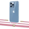Чехол Upex Crossbody Protection Case для iPhone 13 Pro Crystal with Twine Coral and Fausset Gold (UP83650)