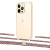 Чехол Upex Crossbody Protection Case для iPhone 13 Pro Max Crystal with Twine Mulberry and Fausset Gold (UP83708)