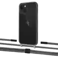 Чехол Upex Crossbody Protection Case для iPhone 13 mini Dark with Twine Cactus and Fausset Matte Black (UP84487)