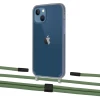 Чохол Upex Crossbody Protection Case для iPhone 13 Dark with Twine Mint and Fausset Matte Black (UP84342)