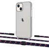 Чехол Upex Crossbody Protection Case для iPhone 13 mini Dark with Twine Blue Marine and Fausset Matte Black (UP84501)