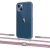 Чехол Upex Crossbody Protection Case для iPhone 13 Dark with Twine Rose Gold and Fausset Silver (UP84352)