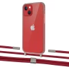 Чохол Upex Crossbody Protection Case для iPhone 13 Dark with Twine Red and Fausset Silver (UP84354)
