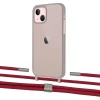 Чехол Upex Crossbody Protection Case для iPhone 13 Dark with Twine Red and Fausset Silver (UP84354)