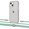 Чехол Upex Crossbody Protection Case для iPhone 13 Dark with Twine Pistachio and Fausset Silver (UP84357)