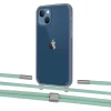 Чехол Upex Crossbody Protection Case для iPhone 13 Dark with Twine Pistachio and Fausset Silver (UP84357)