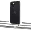 Чехол Upex Crossbody Protection Case для iPhone 13 Dark with Twine Gray and Fausset Silver (UP84358)