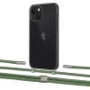 Чехол Upex Crossbody Protection Case для iPhone 13 mini Dark with Twine Mint and Fausset Silver (UP84512)