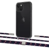 Чохол Upex Crossbody Protection Case для iPhone 13 Dark with Twine Blue Marine and Fausset Silver (UP84365)