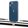 Чохол Upex Crossbody Protection Case для iPhone 13 mini Dark with Twine Black  and Fausset Gold (UP84520)