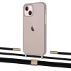 Чехол Upex Crossbody Protection Case для iPhone 13 Dark with Twine Black  and Fausset Gold (UP84367)