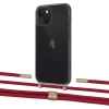 Чехол Upex Crossbody Protection Case для iPhone 13 mini Dark with Twine Red and Fausset Gold (UP84524)