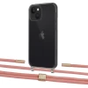 Чохол Upex Crossbody Protection Case для iPhone 13 Dark with Twine Cantaloupe and Fausset Gold (UP84372)