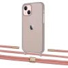 Чехол Upex Crossbody Protection Case для iPhone 13 Dark with Twine Cantaloupe and Fausset Gold (UP84372)