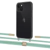 Чохол Upex Crossbody Protection Case для iPhone 13 Dark with Twine Pistachio and Fausset Gold (UP84374)