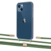 Чохол Upex Crossbody Protection Case для iPhone 13 Dark with Twine Mint and Fausset Gold (UP84376)