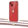 Чехол Upex Crossbody Protection Case для iPhone 13 Dark with Twine Mulberry and Fausset Gold (UP84377)