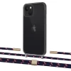 Чохол Upex Crossbody Protection Case для iPhone 13 mini Dark with Twine Blue Marine and Fausset Gold (UP84535)
