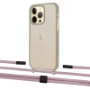 Чехол Upex Crossbody Protection Case для iPhone 13 Pro Dark with Twine Rose Gold and Fausset Matte Black (UP84386)