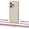 Чехол Upex Crossbody Protection Case для iPhone 13 Pro Dark with Twine Rose Gold and Fausset Silver (UP84403)