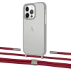 Чехол Upex Crossbody Protection Case для iPhone 13 Pro Max Dark with Twine Red and Fausset Silver (UP84456)