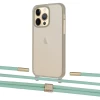 Чехол Upex Crossbody Protection Case для iPhone 13 Pro Dark with Twine Pistachio and Fausset Gold (UP84425)