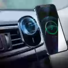 Автотримач з функцією бездротової зарядки ROCK Magnetic Car Mount Wireless Charger with MagSafe (W36)
