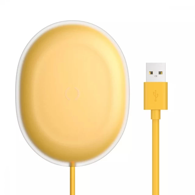 Беспроводное зарядное устройство Baseus Jelly 15W Yellow (WXGD-0Y)