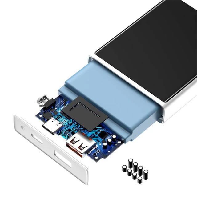 Портативний зарядний пристрій Baseus Super Mini Digital Display PD3.0/QC3.0 10000 mAh 22.5W with USB-A to USB-C Cable White (PPMN-A02)