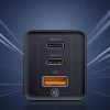 Мережевий зарядний пристрій Baseus Travel QC 65W 2xUSB-C | USB-A Black (CCGAN-B01)