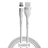 Кабель Baseus Zinc Magnetic Safe Fast Charging USB-A to USB-C 1m White (CATXC-M02)