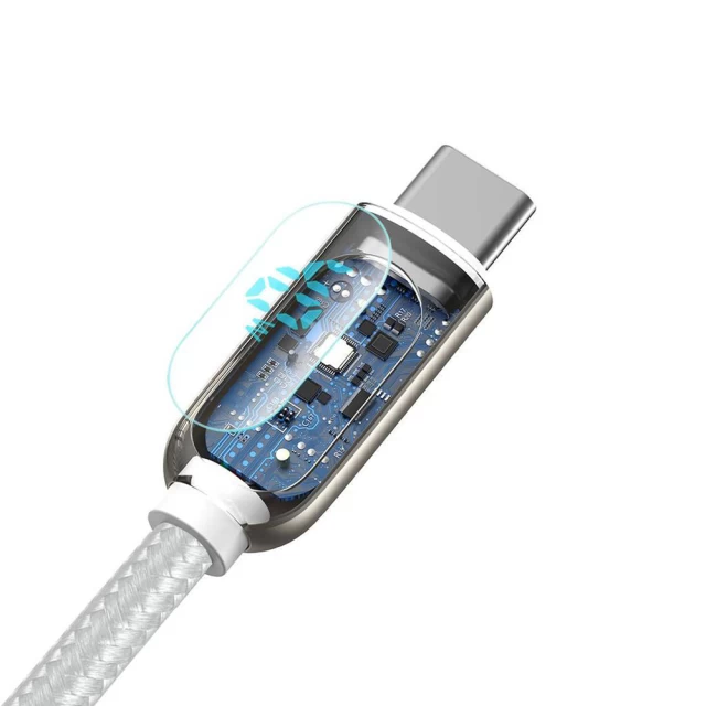 Кабель Baseus Display Fast USB-A to USB-C 1m White (CATSK-02)
