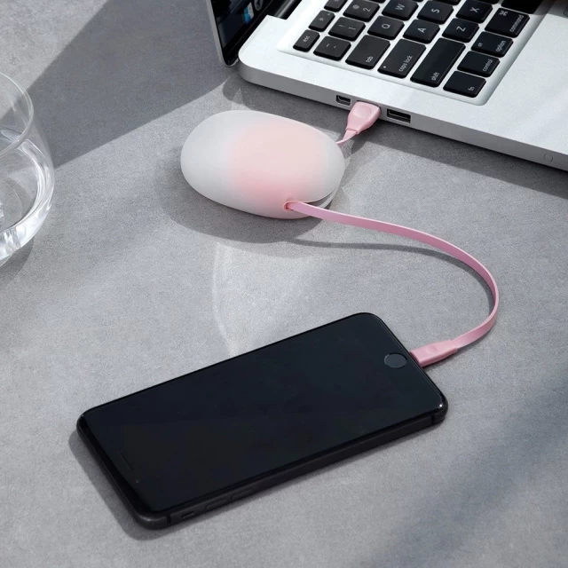 Кабель Baseus Lets Go Little Reunion One-Way Stretchable USB-A to Lightning 1m Pink (CALRN-24)