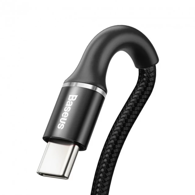 Кабель Baseus Halo Data USB-A to USB-C 3m Black (CATGH-E01)