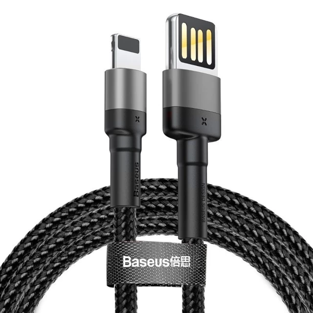 Кабель Baseus Cafule Special Edition USB-A to Lightning 2m Black/Grey (CALKLF-HG1)