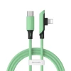 Кабель Baseus Colorful Elbow USB-C to Lightning 1.2m Green (CATLDC-A06)